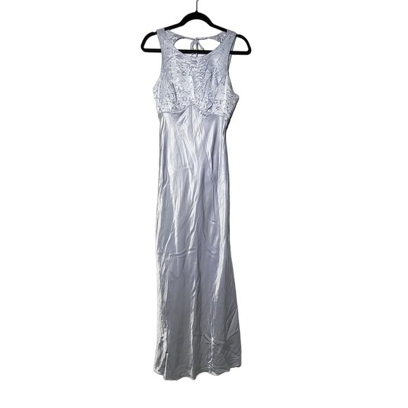 Besty & Adam by Jaslene Floral Embroidered Sequin Prom Dress 11/12 Y2k 90's - Picture 1 of 12